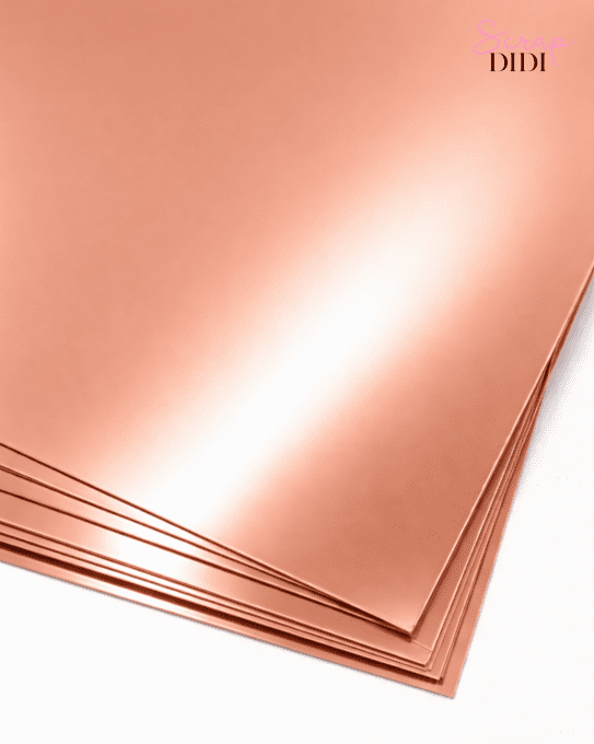 Papier cuivré métallisé A4 – Lot de 5 feuilles