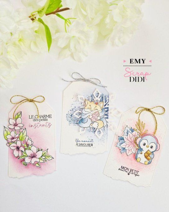 Tampon caoutchouc – Poinsettia – Douceurs d’hiver  