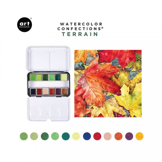 Palette Aquarelle Watercolor Confections Terrain - Prima Art Philosophy