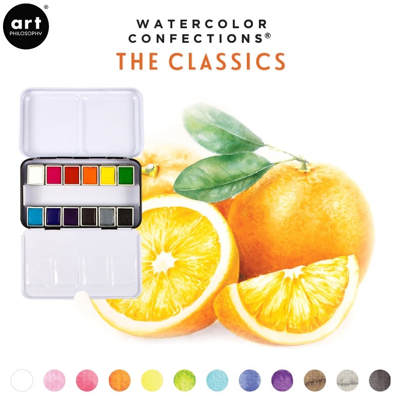 Palette Aquarelle Watercolor Confections The Classics - Prima Art Philosophy