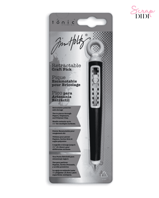 Tonic Studios Tim Holtz 372 Outil à Pointe Fine rétractable