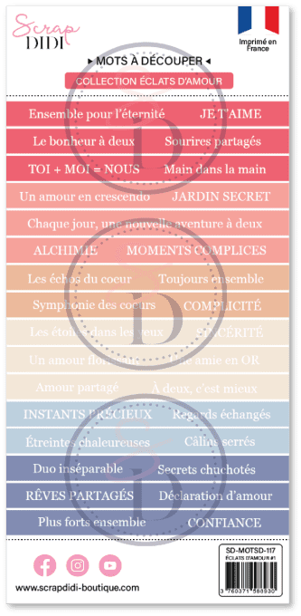 Bande de mots #1 - Éclats d'amour