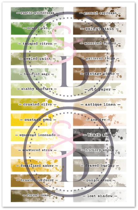 Autocollants Distress Oxide