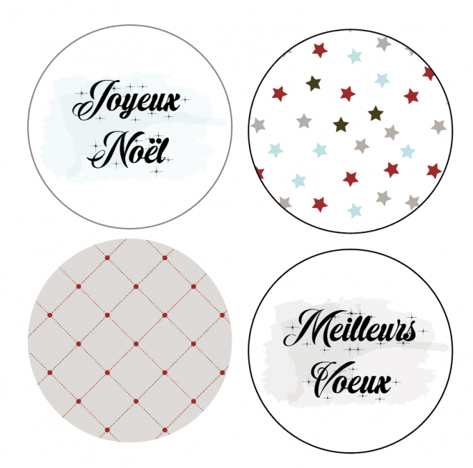 Badges Joyeux Noël