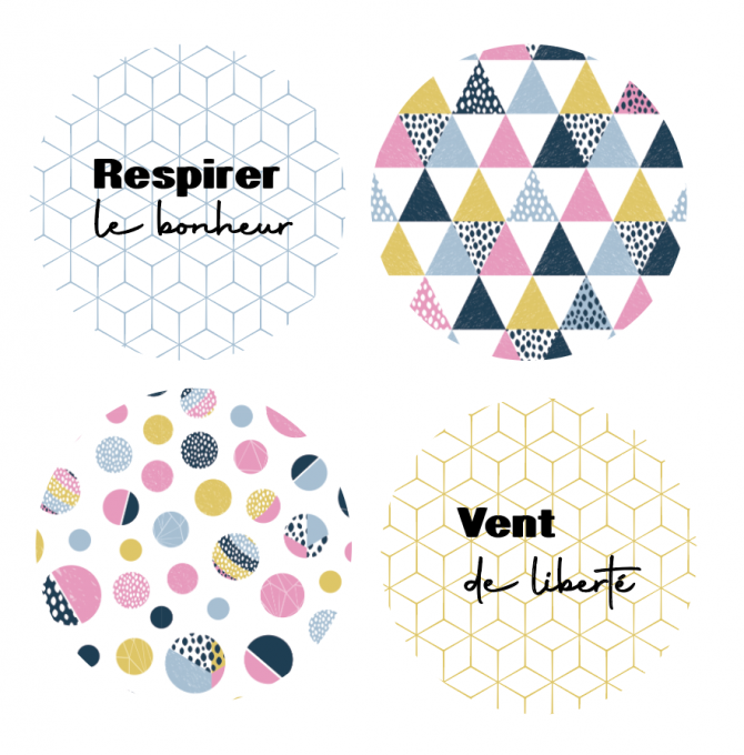 Badges Respirer le bonheur