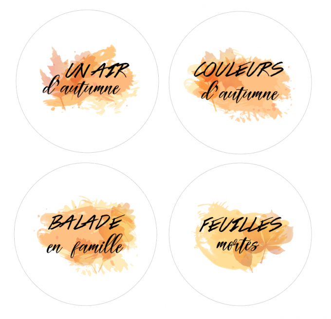 Badges Un air d'automne