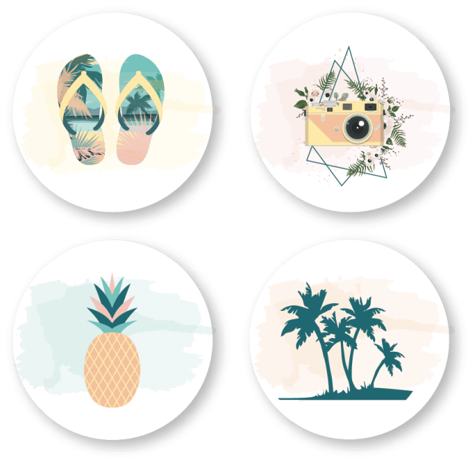 Badges 25mm DOUCEUR ESTIVALE Tongs
