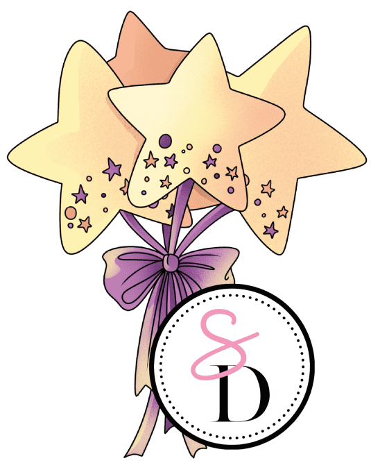 Tampon caoutchouc – Ballons étoilés