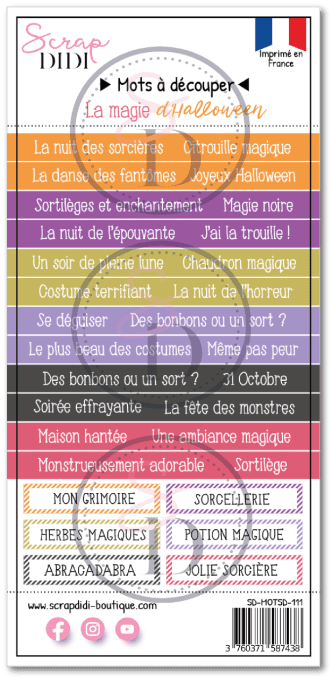 Bande de mots - La magie d'Halloween