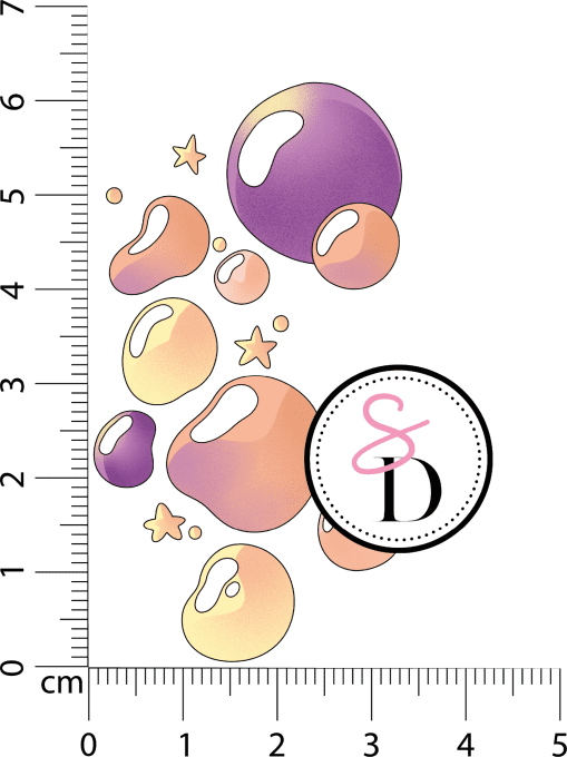 Tampon caoutchouc – Bulle de bonheur – Ma bulle de bonheur