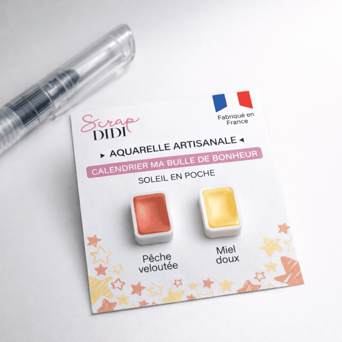 Aquarelle “Soleil en poche” - Ma bulle de bonheur