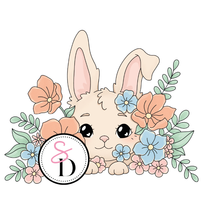 Tampon caoutchouc -  Caché dans les fleurs - Les trésors de Pâques | Nouvelle récolte