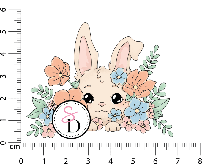 Tampon caoutchouc -  Caché dans les fleurs - Les trésors de Pâques | Nouvelle récolte