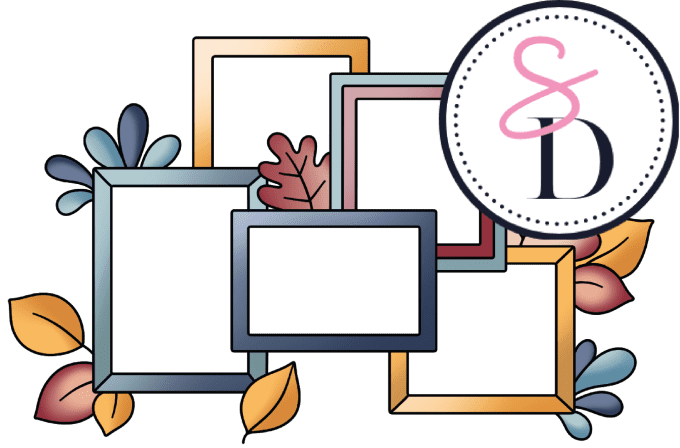 Tampon caoutchouc - Cadres en fleurs