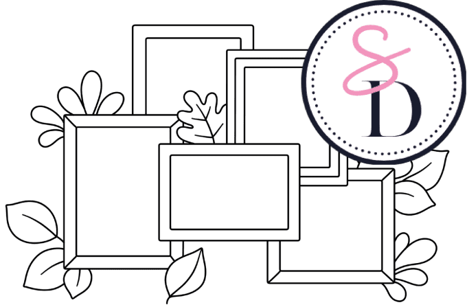 Tampon caoutchouc - Cadres en fleurs