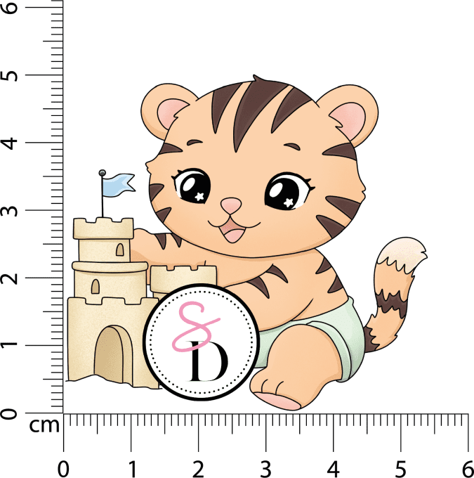 Tampon Caoutchouc – Tigre Estival – Un Air Marin