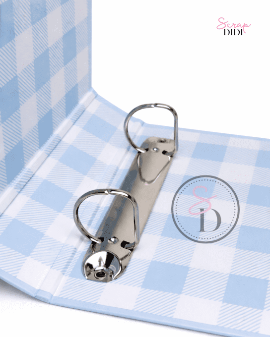 Classeur Scrapbooking - BLEU COTON - Pour garder tes souvenirs