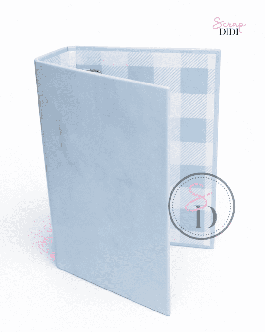 Classeur Scrapbooking - BLEU COTON - Pour garder tes souvenirs