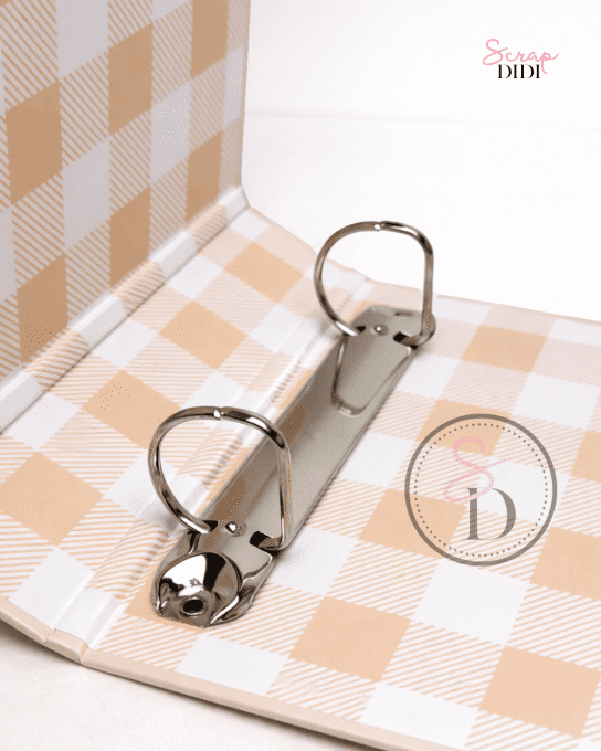 Classeur Scrapbooking - PÊCHE POUDRÉ - Pour garder tes souvenirs