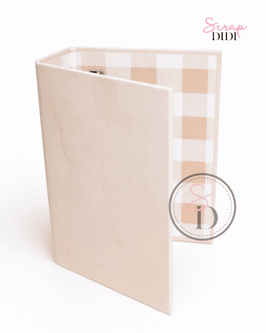 Classeur Scrapbooking - PÊCHE POUDRÉ - Pour garder tes souvenirs