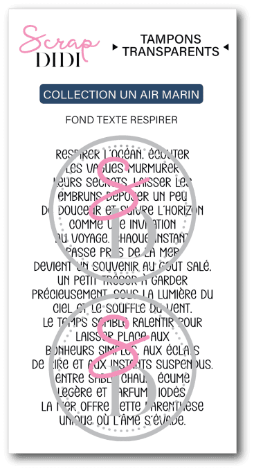 Clear A8 – Fond texte RESPIRER – Un Air Marin