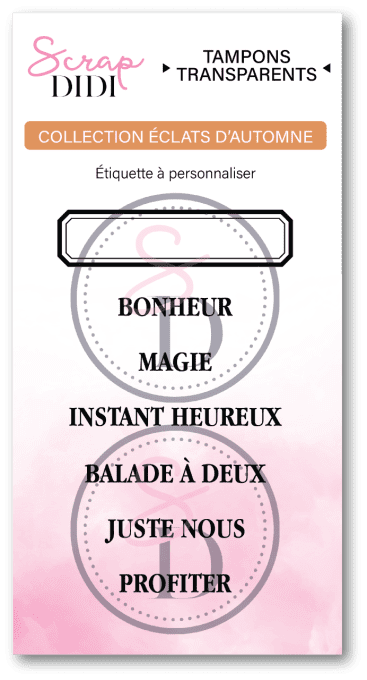 Clear A8 - Etiquette à personnaliser #6 - ECLATS D'AUTOMNE