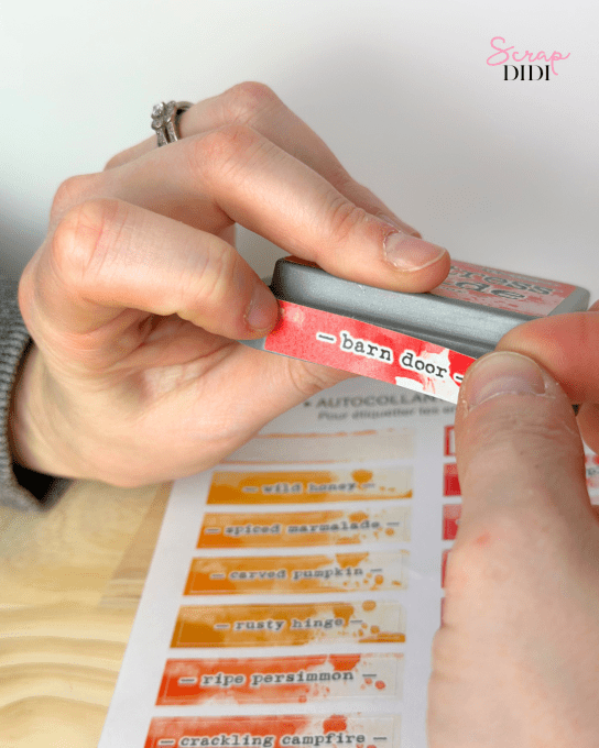 Autocollants Distress Oxide