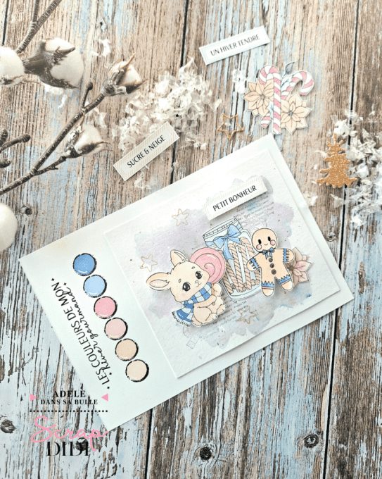 Tampon caoutchouc – Lapine Gourmande – Douceurs d’hiver