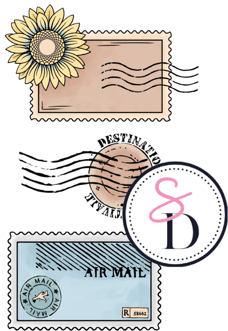 Tampon caoutchouc - Complètement timbré