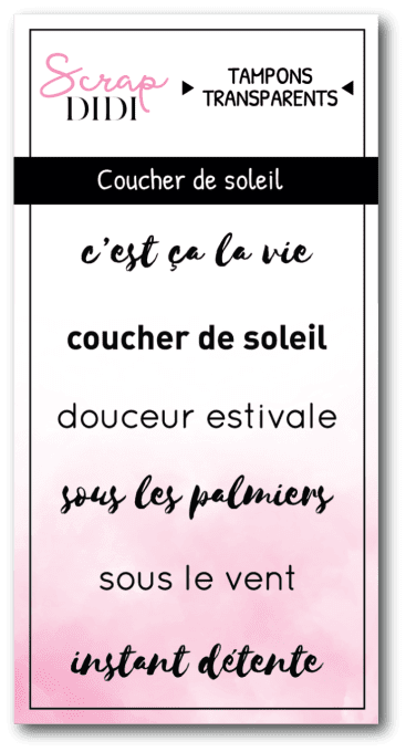 Tampons Clear A8 Coucher de soleil DOUCEUR ESTIVALE