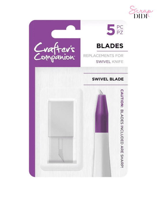 Crafter’s Companion Knife Replacement Blades Swivel (5 pcs) – Lames de rechange précision