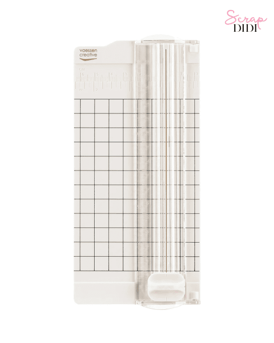 Mini Massicot 6,5 x 15,3 cm Blanc– Guillotine scrapbooking compacte