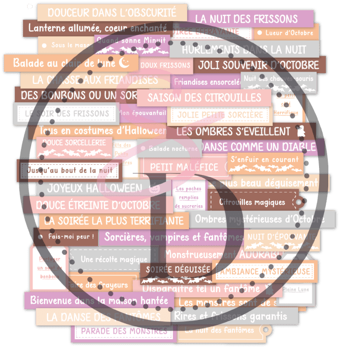 Die cuts papier - Les douces phrases #1 -Doux frissons