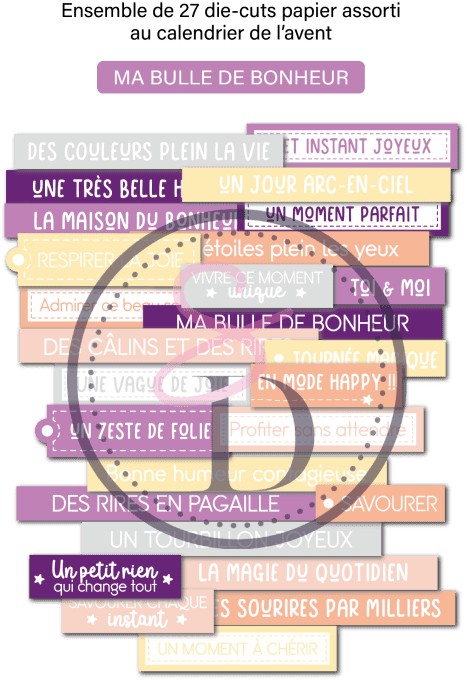 Die cuts – Les jolies phrases - Ma bulle de bonheur