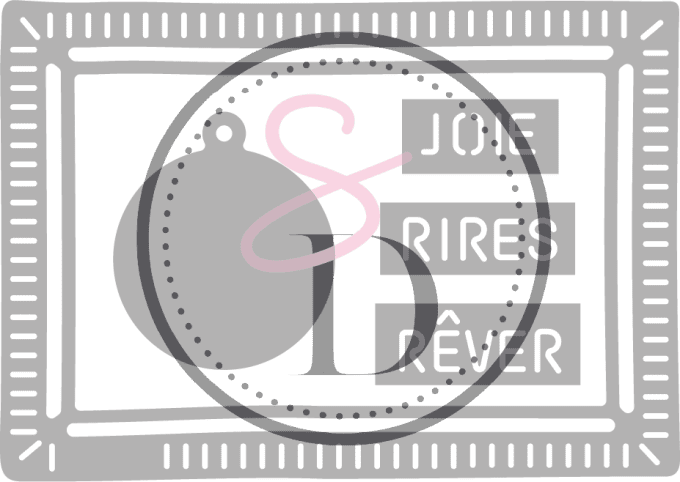 DIES - Cadre et médaillon