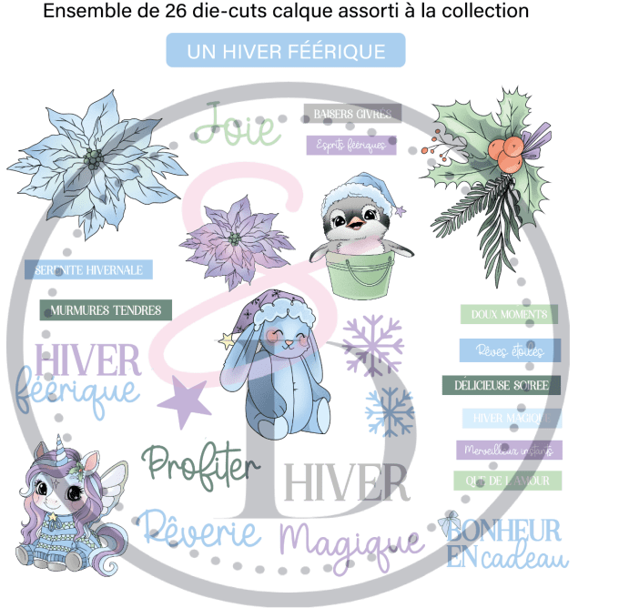 Die cuts calque Couleur - Hiver Féérique