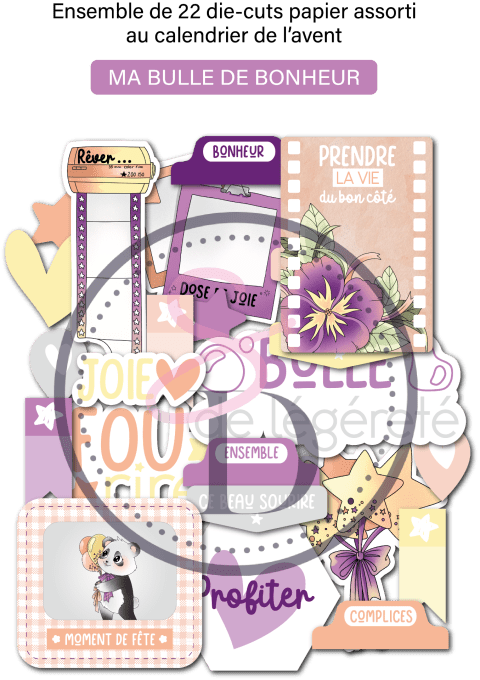 Die cuts papier – Ma bulle de bonheur