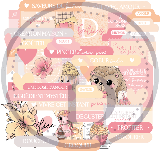 Die cuts papier - Au pays des gourmandises 