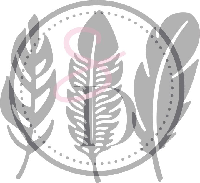 Dies scrapbooking - Trio de plumes - Rêverie Bohémienne