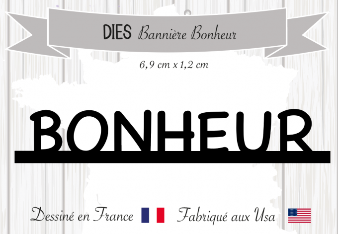 Dies bannière BONHEUR