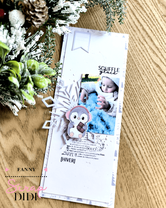 Tampon caoutchouc – Fond texte noël et chaleur – Douceurs d’hiver 