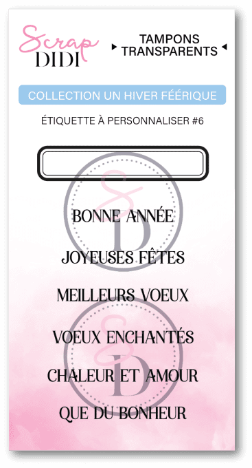 Clear A8 - Etiquette à personnaliser #6 - Hiver Féérique
