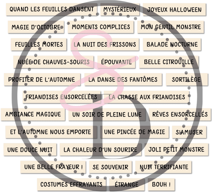 Lots de 32 embellissements en carton bois - Doux frissons