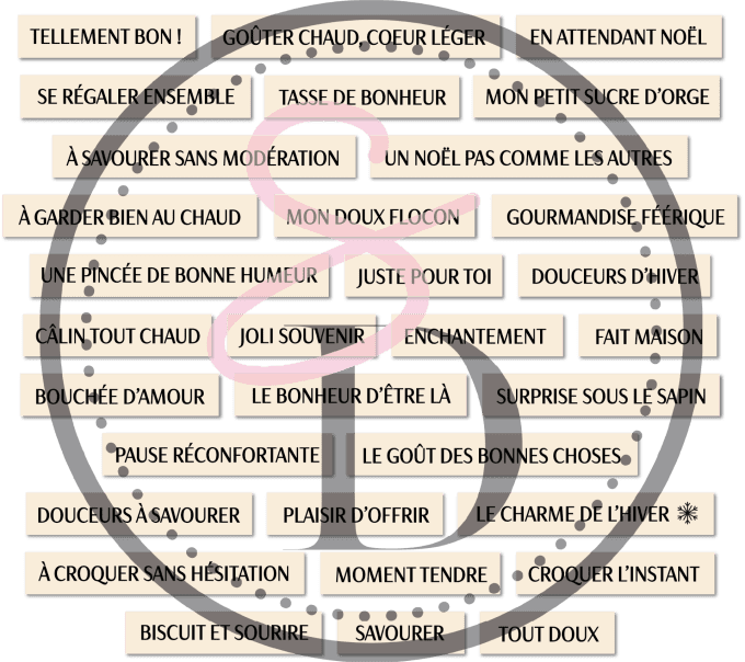 embellissements en carton bois pour la scrapbooking sur la thématique de noel