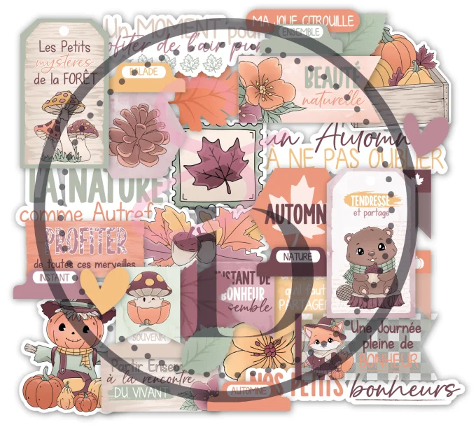 Die-cuts papier – Au cœur de la forêt