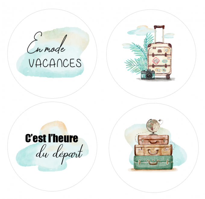 Badges En mode vacances