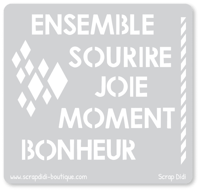 Pochoir - Ensemble - 10x10 cm