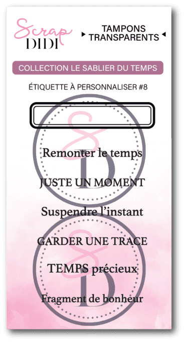 Clear A8 - Étiquette à personnaliser #8 - Le sablier du temps