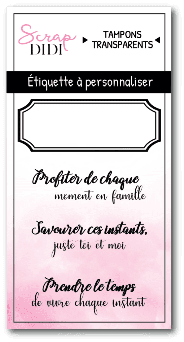 Tampons Clear A8 Etiquette à personnaliser