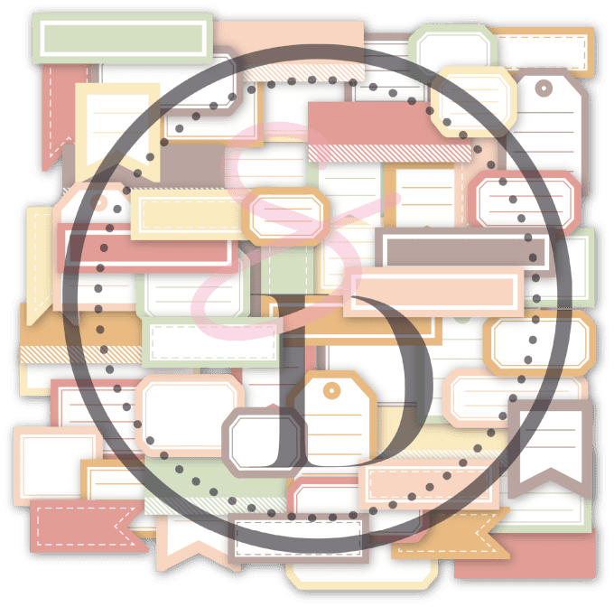 Étiquettes découpées - Rêveries Bohémiennes